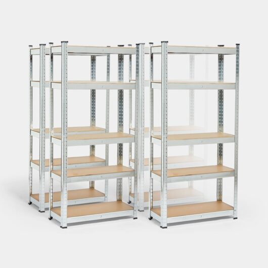 1.5m 5-tier Garage Shelving Units x 4
