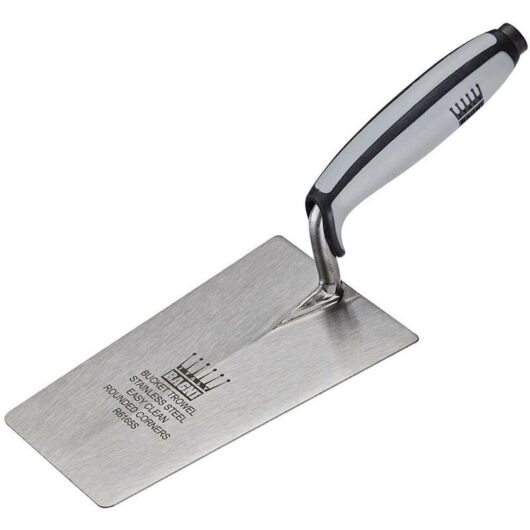 Crown 6-1/2' 165mm Stainless Steel Bucket Brick Builders Trowel R6165S - Ragni