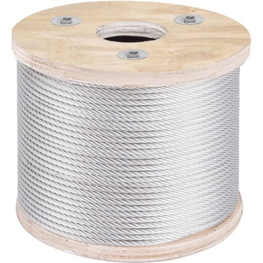 Mophorn - vevor 304 Stainless Steel Cable 3/16 Inch 7 x 19 Steel Wire Rope 250Feet Steel Cable for Railing Decking diy Balustrade