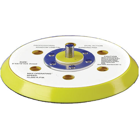 National Abrasives National Abrasives Backing Pad 5/16" UNF - Hook & Loop - 6 Hole 150x10mm Foam