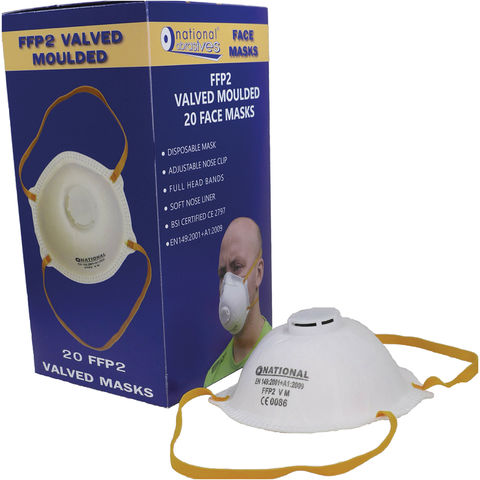 National Abrasives National Abrasives FFP2 Dust Mask Valved Moulded - Box of 20