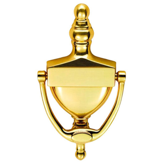 Victorian Urn Style Door Knocker, Solid Brass 150mm