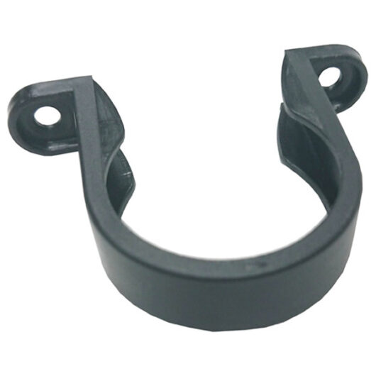Waste Pipe Clip Brackets, Black 40mm (5 Pack)