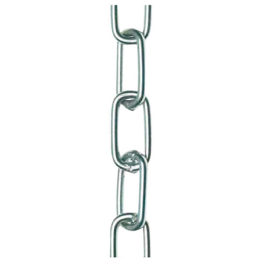 Welded Link Chain, BZP Steel 3mm x 21mm x 2 Metres