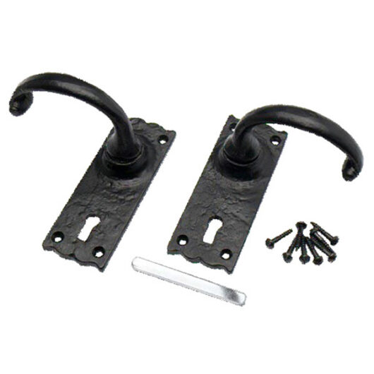 Wessex Suite Lever Lock Sets, 82mm x 50mm Black Antique
