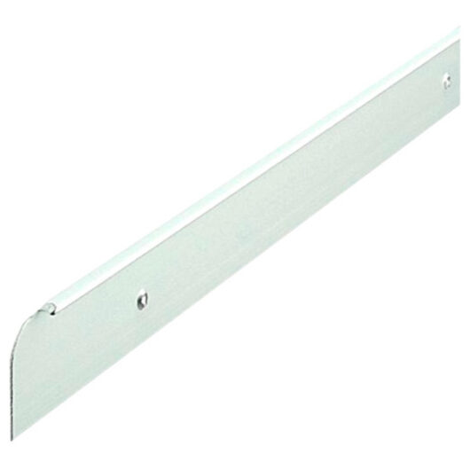 Worktop Trim End Cap, Universal Left or Right Profile, Silver Finish 30mm x 630mm with 10mm Radius