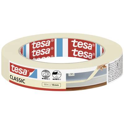 tesa Classic 52803-00000-01 Masking tape White (L x W) 50 m x 19 mm 1 pc(s)