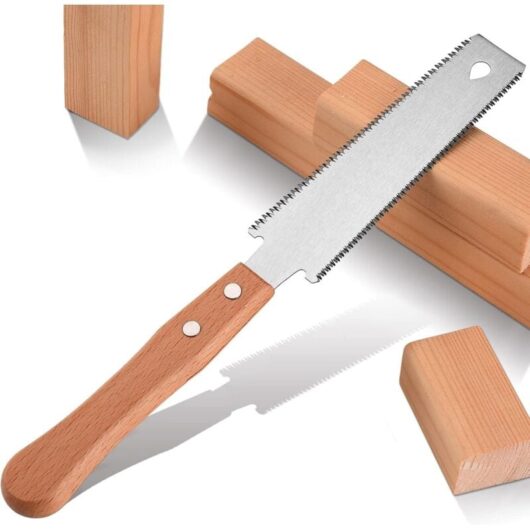 Small Hand Saw for Woodworking, 6" Flexible Blade Double Edge Manual Hobby DIY Sharp and Lightweight Carpentry Tools