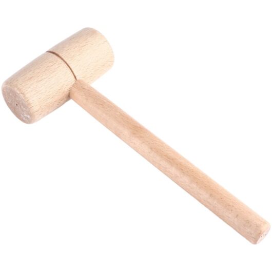 Wooden Mallet Hammer Carpenter Solid Beech Wood Round Head Woodworking Hand Tool for diy