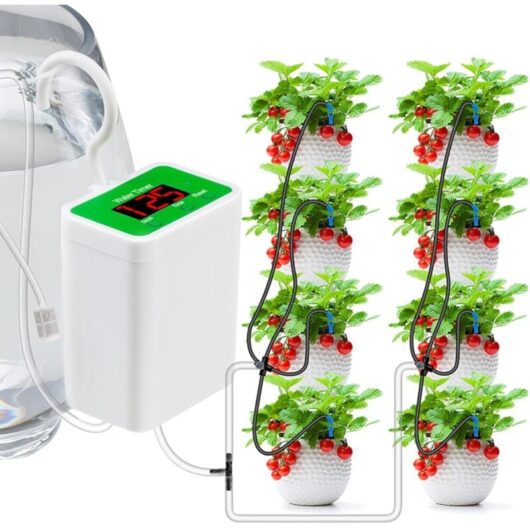 Automatic Drip Irrigation Kit, Self-Watering System with Filter for Indoor Plants, USB Charging, DIY Watering Kit, Automatic Watering System, Drip