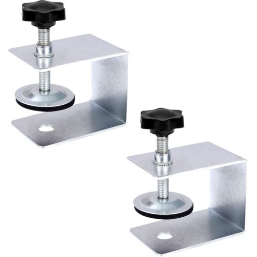 Stainless Steel Drawer Clamps, 2 Pack, Woodworking DIY Heavy Duty C-Clamp Tools