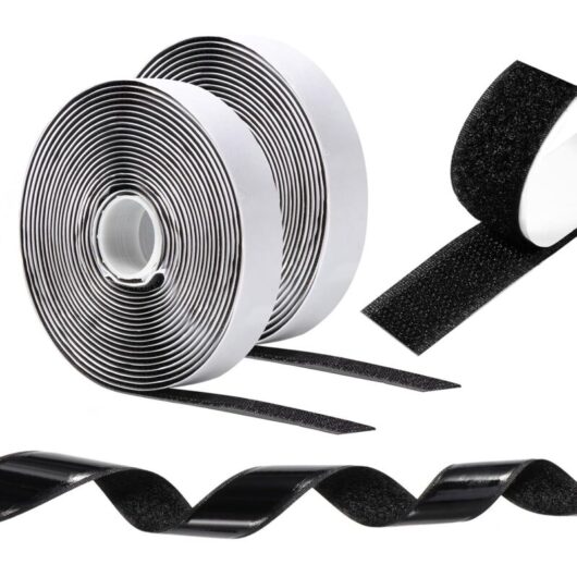 10 m x 20 mm Double-Sided Hook and Loop Scratch Sticker, Strong Adhesive Tape, Self-Adhesive Scratch Strips for Picture Frames, Mosquito Nets,