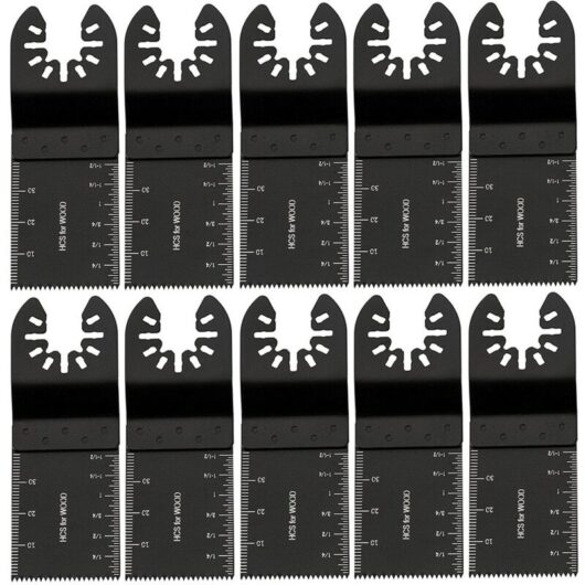 10PCS 34mm Multi-Tool Blades Oscillating Multi-Purpose Carbon Steel Tools DIY for Sawing Cutting
