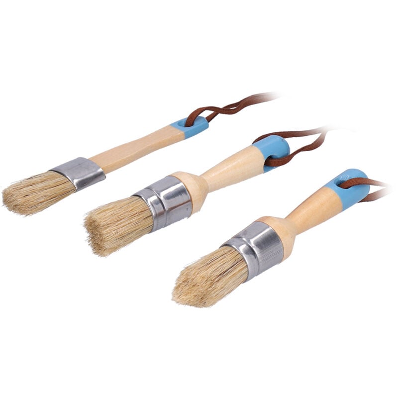 3PCS Paint Brush with Wooden Handle for Furniture Wall Painting Projects diy Home Decor