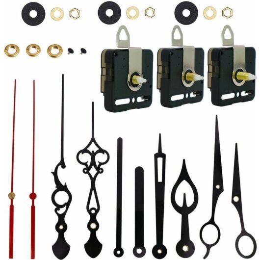 Aiperq - Quartz Clock Movement, Battery Powered Clock Mechanisms, Wall Clock Mechanism Motor Replacement Parts diy Repair Parts, Shaft Clock Mechanism