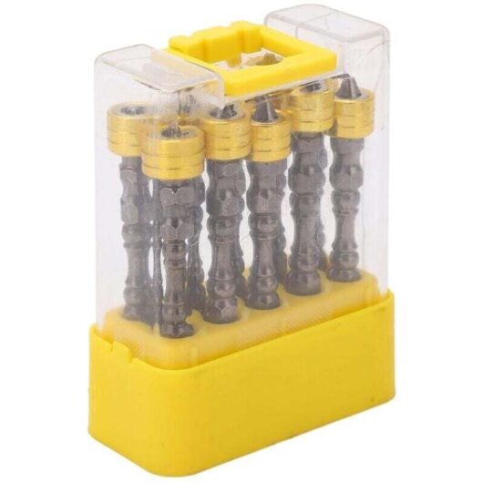 Ymyny - 10pcs Hex Shank Screwdriver Bit Set Mini Thermoelectric Cooler diy Version Indexable Drill Bit Handle mumu