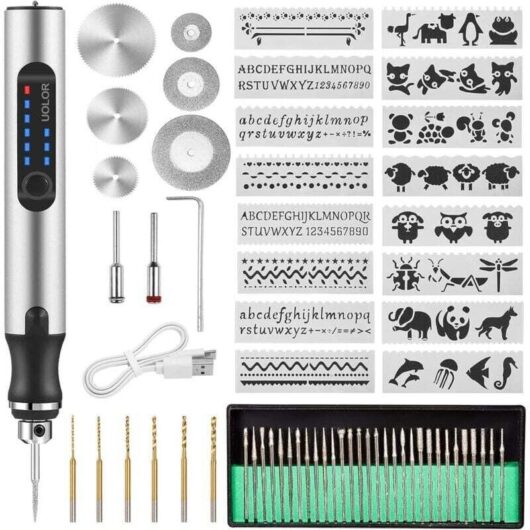 Electric Engraving Pen, USB Rechargeable Engraving Tool Kit, Mini Engraving Tool, Portable DIY Rotary Engraver for Jewelry, Glass, Plastic, Wood, and