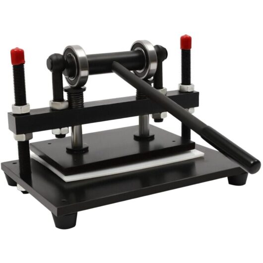 Manual Leather Die Cutter Leather Cutting Machine Steel Plate Press diy Craft Making Clicker Press Embossing Cutting Machine for Paper Foam Fabric