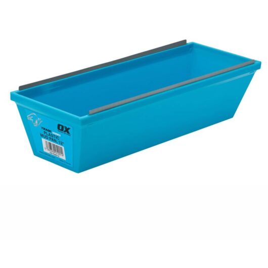 OX Tools OX-T530712 Trade Plastic Plasterers Mud Pan Bucket Tray 12 in / 300mm