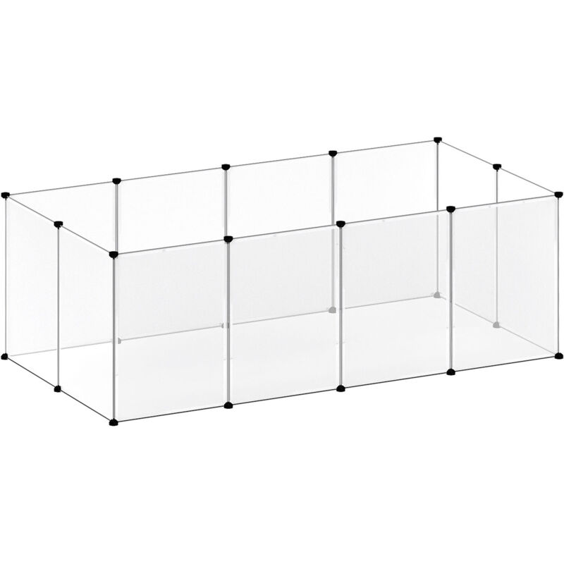 Small Animal Playpen DIY Plastic Pet Fence for Rabbit Hamster Puppy Guinea Run
