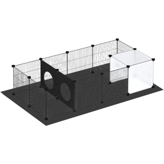 Small Animal Playpen Puppy Rabbit Fence Hamster Exercise Run Enclosure Indoor