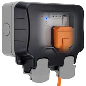 BG Outdoor Double Switched Socket with Wi-Fi Extender