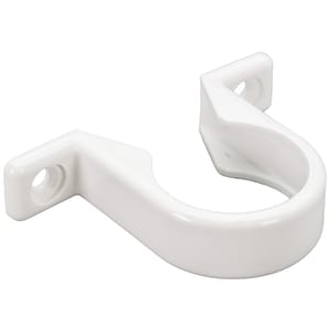 FloPlast WS34W White Solvent Weld Waste Pipe Clips 32mm - Pack of 3