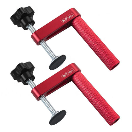 Quick clamp for woodworking, desktop clamp, aluminum alloy hand clamping accessories, DIY bench tool set, 2-piece set, 20 mm.