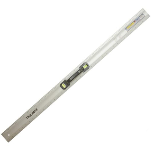 Toolzone - 40'' Spirit Level Ruler Metric Imperial Measuring Tool Straight Edge Rule Handle
