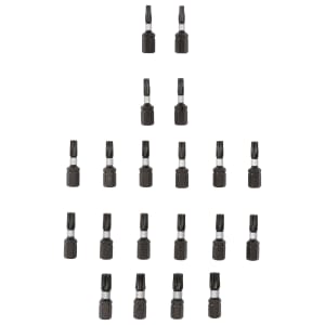 Wickes 20 Piece Torx® Mixed Impact Screwdriver Bit Set - 25mm