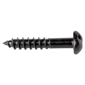 Wickes Black Japanned Wood Screws - 3.5 x 20mm - Pack of 25