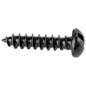 Wickes Black Japanned Wood Screws - 4 x 20mm - Pack of 25