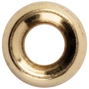 Wickes Brass Plated Screw Cup Washers - 4mm - Pack of 50
