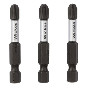 Wickes Impact Screwdriver Bit PH3 - 50mm - Pack of 3