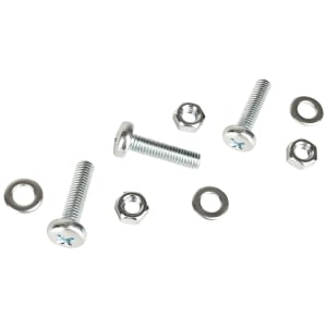 Wickes Pan Head Machine Screws with Nut & Washers - M5 x 20 - Pack of 25