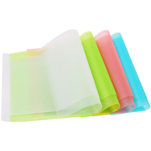 Antibacterial, non-slip, moisture and odor-resistant refrigerator mats, washable and cut to size, DIY, 8 pieces