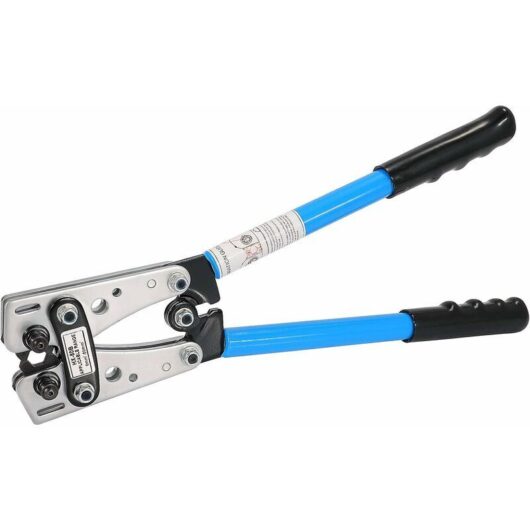 Crimping Pliers - Professional Adjustable Multi-Layer Ratchet Crimping Pliers for Electrical Cable Lugs awg 10-0, 6/10/16/25/35/50 mm², for