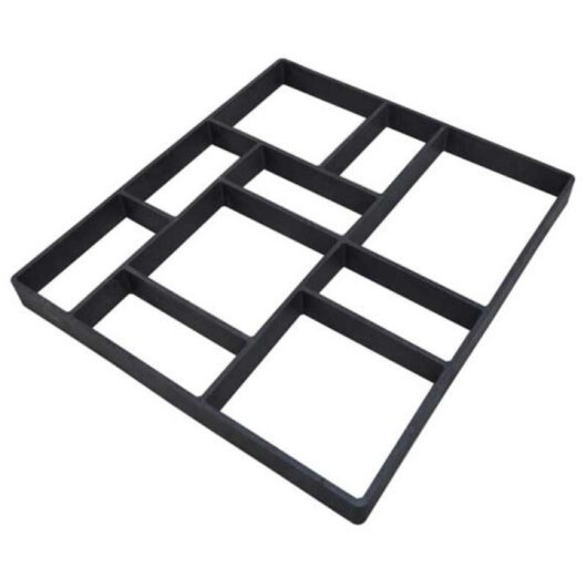 DIY garden concrete paving mold for outdoor improvements to driveways and walkways