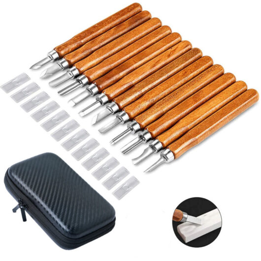 Gotrays - 12 diy Carving Tools for Carvers, Woodworkers, Hobbyists, Adults