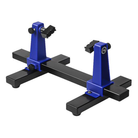 Gotrays - 2-Piece Adjustable pcb Holder, pcb Holder Clip, 360° Swivelling Printed Circuit Board Holder Frame Repair Tool for Clamping PCBs,