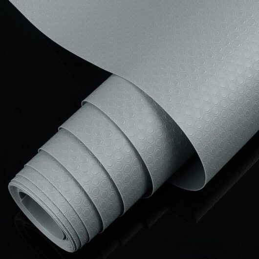 [NEVER USED] Drawer Liner, Gray Non-Slip Non-Adhesive DIY Refrigerator Liner for Cupboard and Shelf, EVA Plastic Under-Sink Kitchen Protector 0.45 x