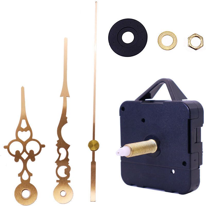 Odipie - Pointer Quartz diy Wall Clock Movement Mechanism Battery Operated diy Repair Spare Parts, Golden