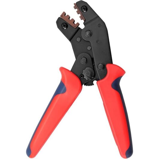 Odipie - Ratchet crimping pliers, crimping pliers for pre-insulated terminals, crimper terminal AWG22-16, flat terminal pliers for 0.5-1.5 mm²