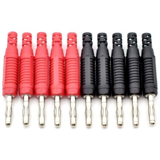 Odipie - never used] 10pcs 4mm Banana Plug Soldering diy Banana Plug Connector Adapter for Multimeter Test Leads Probes