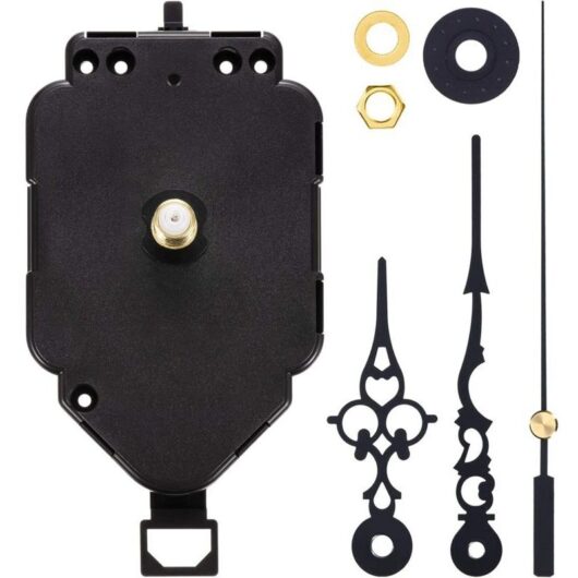 Odipie - never used] Pendulum Clock Movement diy Quartz Movement Kit Replacement Pendulum Clock Movement Mechanism (0.9' Shaft Length)
