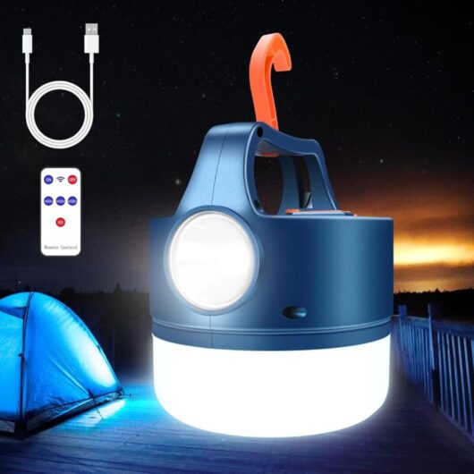 USB or Solar Rechargeable LED Lantern Camping Lamp 2400mAh Flashlight 5 Modes Waterproof Portable Hanging for Camping, Reading, DIY, Emergency,