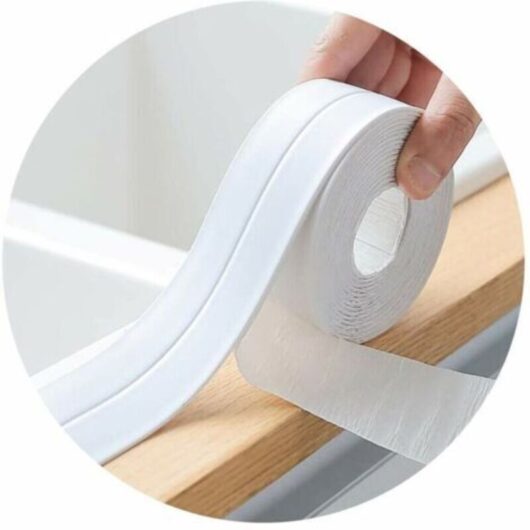White Silicone Caulk Strip for Bathroom, Sealing Tape for Kitchen or Bathroom, Self-Adhesive Anti-Mold and Anti-Leak Tape Suitable for Many Occasions