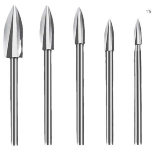Wood Carving Bit Set, 5 Pieces Wood Carving Drill Bits with shank for DIY, Carving, Engraving, Sanding and Drilling