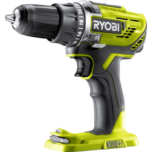 Cordless compact drill driver 18V (zero tool) - Ryobi