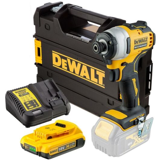 Dewalt - DCF809D1 18v xr Brushless Impact Driver - 1x2.0ah Battery Charger Tstak